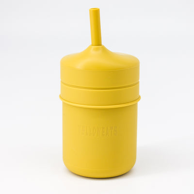 Yellow Eats Training Cup + Straw